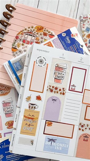 Stars Hollow is calling! 🍂 The new Gilmore Girls collection is launching with the Happy Planner Fall release, and I used the new sticker book to make this Big Happy Planner spread. If you’re a Gilmore fan, you’ll love this collection! It drops on 9/4 at 9 AM PT, along with so many amazing new planner supplies! My full plan with me video and flip through of the entire collection is up now on my YouTube channel! #happyplanner #planner #gilmoregirls #plannercommunity #stickers #planneraddict #bigh