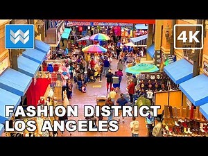 [4K] Santee Alley Shopping Market in Downtown Los Angeles, California USA Walking Tour 🎧