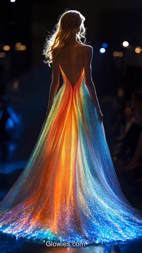 Her glowing dress made her feel beautiful and the luminous glow made everyone so impressed ✨ | Glow Lockets by Monique Lula