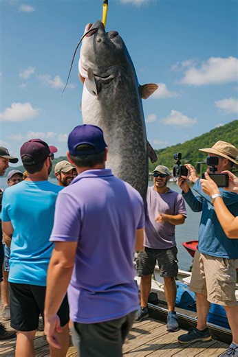 Les pêcheurs ont sorti de la mer un poisson énorme et étrange, et lorsqu’ils lui ont ouvert le ventre, ils ont découvert quelque chose d’incroyable 😲😱 Les gens se détendaient simplement sur la plage, profitant du soleil, du bruit des vagues et d’une journée paisible, quand soudain l’attention de tous fut attirée par un groupe de pêcheurs près du quai. — « Hé les gars, regardez ce que j’ai attrapé ! » Les pêcheurs tiraient avec difficulté quelque chose d’immense des profondeurs de la mer. Et lo