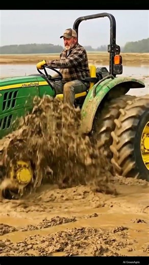 Mini Tractor STUCK in Deep MUD Will It Get Out? |GreenAgrix
