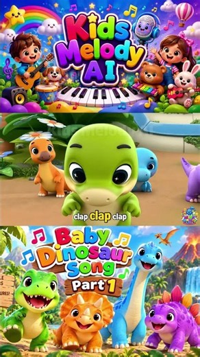 🦖 Baby Dinosaur Song 🦕 | Stomp, Roar & Dance! | Kids Songs & Nursery Rhymes | Part 1