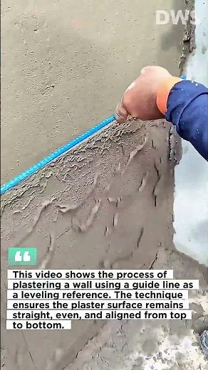 Wall Plastering Technique Using Guide Line for Perfect Level Finish