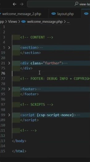 Memecah Kode View Panjang di CI4 #codeigniter #webdevelopment