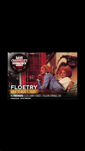Marsha Ambrosius on Instagram: "FLOETRY - The Songstress & The Floacist LIVE in Yellow Springs, OH Celebrating 25 Years of Floetic & more! JULY 31st - AUG 1st GET TIX NOW *Link in bio *link in bio"