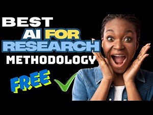 SIX BEST AI TOOLS FOR RESEARCH METHODOLOGY FREE #researchpaperwriting #ai