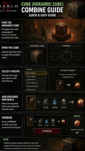 How to Use the Horadric Cube in Diablo 4 🔥
