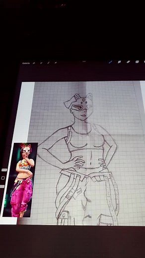 Digital Drawing Process: Creating a Futuristic Character