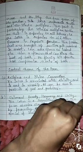 "Lotus" 🪷 by toru dutt notes for MA students.please like share and subscribe.#literature