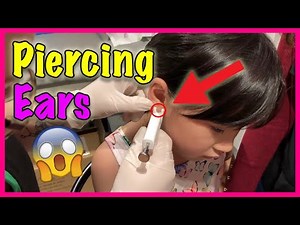 6 Year Old First Time GETTING EARS PIERCED! 😱