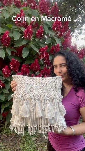 Cómo realizar un cojín en macramé #macrame #cojines #comohacerlo