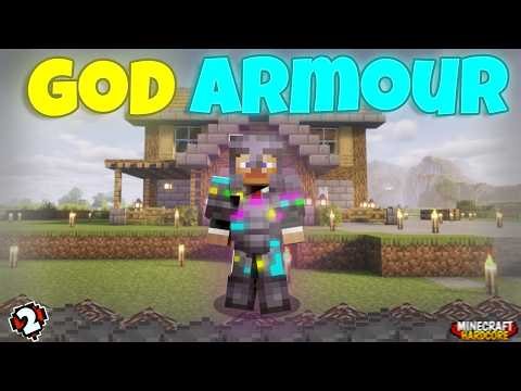 I Made Illegal GOD ARMOUR in Hardcore Minecraft !