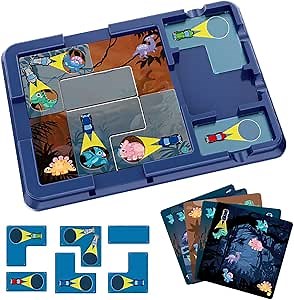 Dinosaur Jigsaw Board Game Puzzles for Kids,60 Novel Challenges Looking for Dinosaur Children's Puzzle Parent-Child Interactive Board Game
