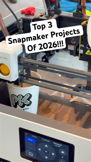 Coffee printing, Endless Colors, & Snap Fits! Oh My!! #3dprinter #3dprinting #snapmakeru1 #snapmaker