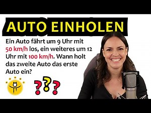 Wann holt das zweite Auto das erste ein? – Bewegungsaufgabe