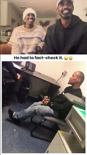 He had to fact-check it. 😆