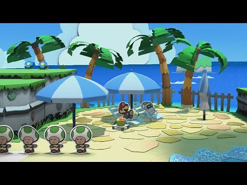 Bloo Bay Beach (Mini Star 1) - Paper Mario: Color Splash Walkthrough