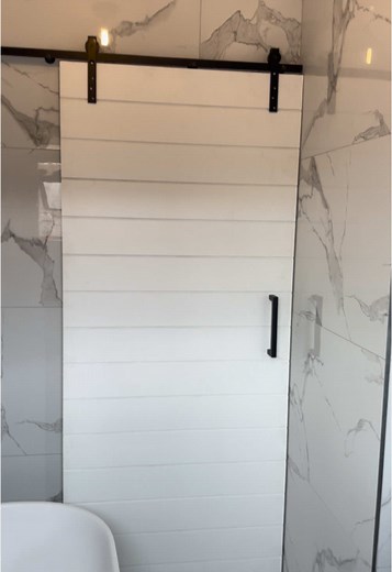 Modern Sliding Bathroom Door Installation in South Africa