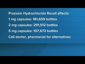 FDA recalls 500K bottles of blood pressure drug over cancer risk