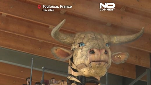 Video. Watch: Asterion the Minotaur delights crowds in Toulouse