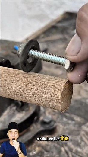 A bolt used to close a hole in wood #shorts