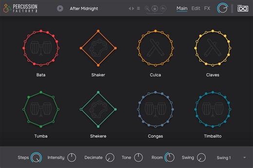 UVI Percussion Factory 2 Rhythm Designer Plug-in
