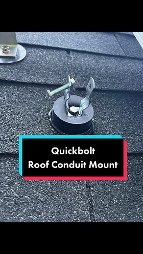Installation of a Quickbolt #roof #conduit #mount #solar #solarinstaller #solarsparky #solarelectrician #electrical #electrician #construction