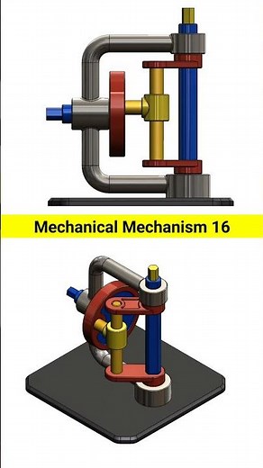 Rotary to Oscillating Motion Mechanism ⚙️ | Engineering Design