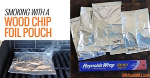 Smoking with a Wood Chip Foil Pouch
