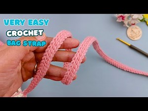 Easy Way to Crochet Bag Strap | Crochet Bag Handles | Vivi Berry Crochet