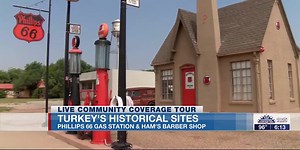Phillips 66 Gas Station & Ham’s Barber Shop