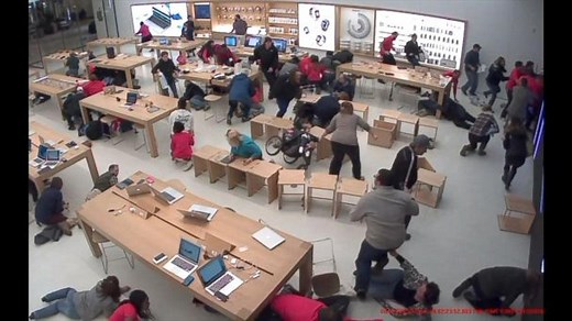 Video shows chaos inside Apple store as gunshots ring out in New York state mall