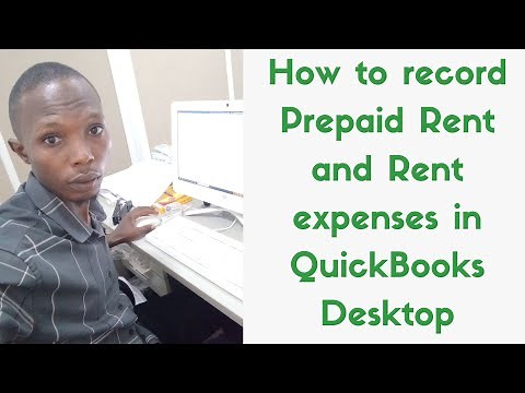 How to record Prepaid Rent and Rent expenses in QuickBooks Accounting Software.