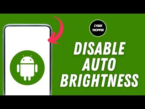 How to Disable Auto Brightness Permanently