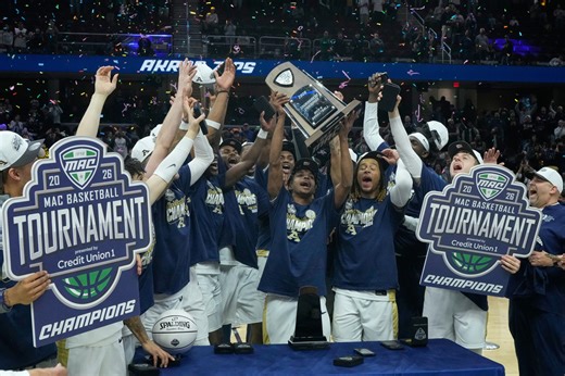 Akron Zips heading south for 1st round of 2026 NCAA March Madness tournament