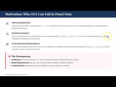 How and When to use Generalized Least Square (GLS) regression in STATA- part 1/3