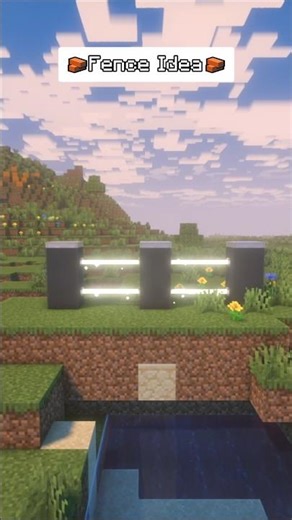 Modern Fence Idea in Minecraft! 🧱✨