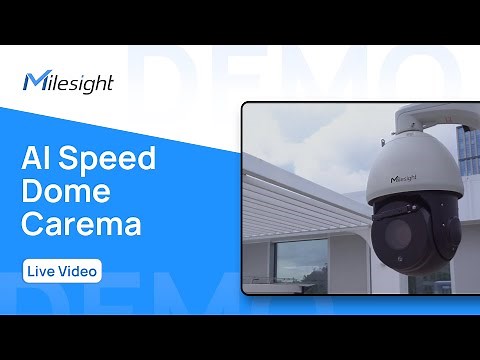 Milesight Demo: AI Speed Dome with Smart Wiper to Speed up Clarity