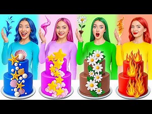 Fire Girl, Water Girl, Air Girl and Earth Girl | Prank Wars with Four Elements by Super Hyper DO