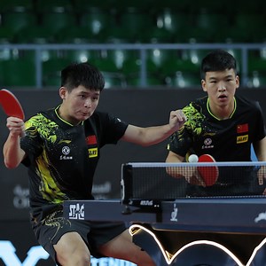 An exhilarating and powerful rally 💥🤩 #WTT #TableTennis #PingPong #WTTMuscat #LinShidong #XiangPeng #WangChuqin #LiangJingkun | World Table Tennis
