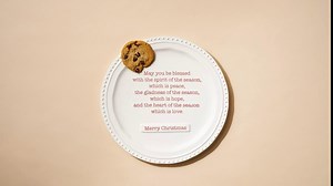 Mud Pie Christmas Blessing Platter, White, 14" dia