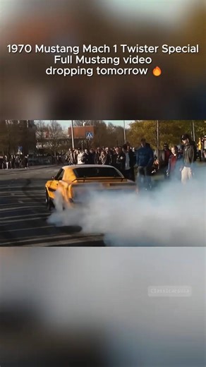 1970 Mustang Mach 1 Twister Special | Burnout & Leaving 🔥