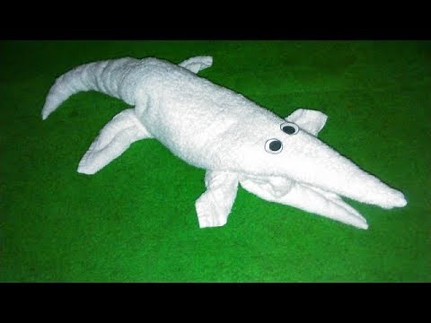 How to Make a Towel Alligator 🐊 Easy DIY Towel Animal Tutorial