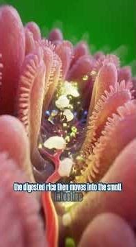 What Happens Inside Your Body When You Eat Rice | 3D Human Anatomy Animation