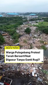 Pengadilan Negeri Jakarta Timur (PN Jaktim) melakukan penggusuran lahan seluas 38.000 meter persegi di Pulogebang, Cakung, Jakarta Timur, pada Rabu (12/2/2025). Dalam eksekusi tersebut, puluhan rumah warga dihancurkan menggunakan empat ekskavator. Ratusan personel gabungan dikerahkan untuk menertibkan sekitar 20 rumah yang sebagian besar berbahan kayu dan triplek. Proses penggusuran Juru sita PN Jaktim, Trisno, menyatakan bahwa eksekusi ini dilakukan berdasarkan surat keputusan pengadilan. Lahan