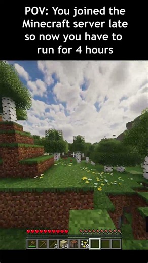 The 4 Hour Catch-Up Run #minecraft #shorts