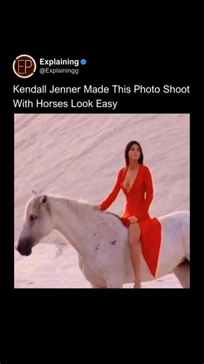 Explaining on Instagram: "In 2023, Kendall Jenner combined fashion with a lifelong passion in one of the most talked-about campaigns of the year. The model starred in Stella McCartney’s winter collection, photographed by Harley Weir in the Camargue Salt Flats in the south of France, a region famous for its white horses that have lived there for centuries. The photoshoot, titled “Horse Power,” made sense from the very first image. Kendall grew up surrounded by horses, learned to ride as a child,