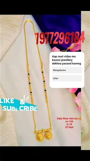 💖 Daily Wear Mini Mangalsutra – Premium Quality 💖 #mangalsutra #chain #fashion