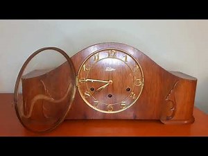 Vintage German KARL LAUFFER Mantle Clock with Westminster Chimes