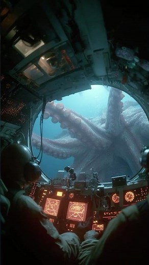 Submarine Gets Attacked by Colossal Squid Near Japan #ocean #terror